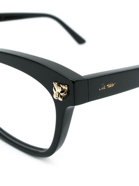 cartier glasses with jaguar on side|cartier panthere optical glasses.